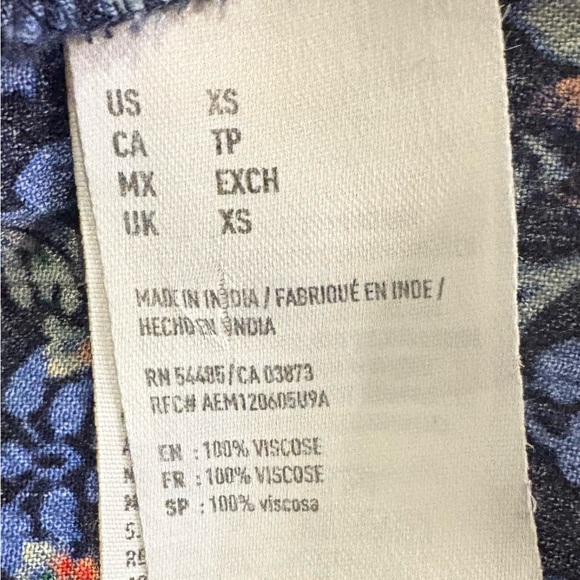 American Eagle AEO Long Sleeve Black Multicolored Floral Romper, Small XS - Picture 6 of 10